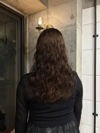ロング パーマ パーマ×透明感カラー MIOのヘアスタイル