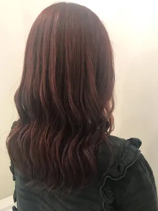 セミロング カラー i sのヘアスタイル