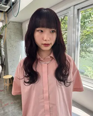 ミディアム カラー パーマ ヘアアレンジ メンズ 心斎橋美容室 Junのヘアスタイル