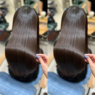 ロング 髪質改善🩵縮毛矯正 代々木/木下のヘアスタイル