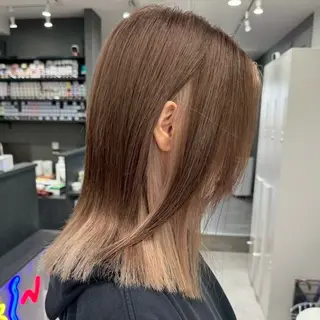 カラー Yoshiいろあそび 八王子/ハイトーンのヘアスタイル