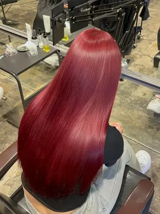 ロング 渋谷ケアブリーチ ❤️🔥徳田空悟のヘアスタイル
