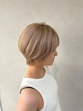 ショート カラー ショート/ボブ/ 透明感カラー🌿神永のヘアスタイル
