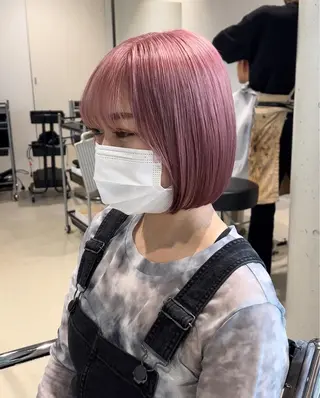 ミディアム カラー 赤みゼロ/透明感 カラー🌿KANTAのヘアスタイル