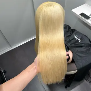 ロング カラー 💫艶ハイトーン×髪 質改善💫リュウトのヘアスタイル