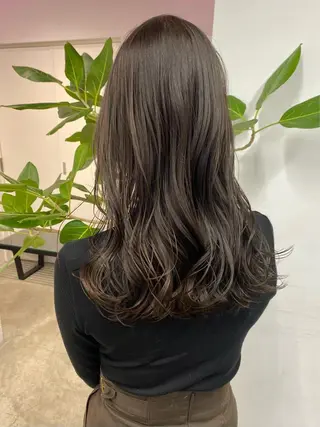 セミロング カラー ヘアアレンジ Ayuri🫧 diar blueのマツエク・マツパデザイン