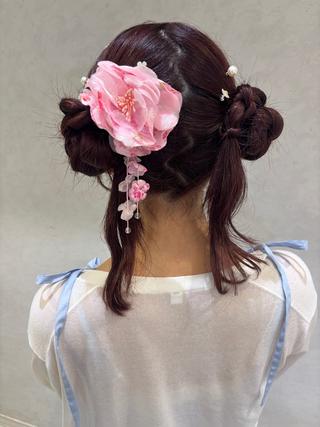 ヘアアレンジ 暖色カラー/アレンジ 🌺URUHA🌺のヘアスタイル