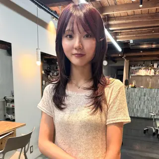 カラー たけかわ みちのヘアスタイル