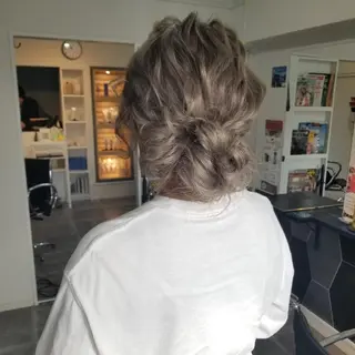 ミディアム ヘアアレンジ Day&Night [店長]Chiakiのヘアスタイル