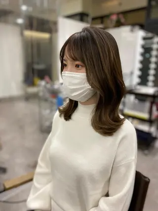 ミディアム 隅野 恭生のヘアスタイル