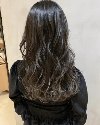 セミロング カラー ヘアアレンジ ネイル マツエク・マツパ 夜23時まで予約🉑 reverieあきらのヘアスタイル