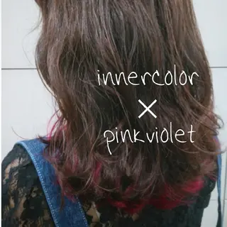 カラー セミロング たき  あいみのヘアスタイル