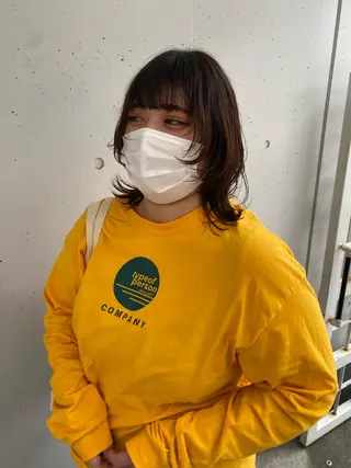 ミディアム カラー お任せヘア☘️☘️ 及川渚のヘアスタイル