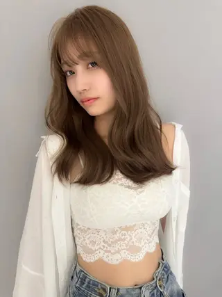 セミロング カラー Grow by NYNY 打越裕樹のヘアスタイル