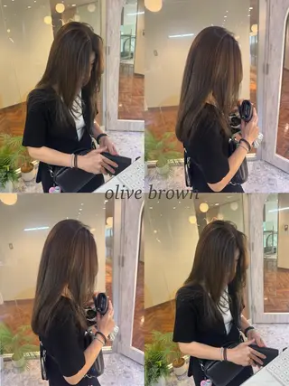 セミロング カラー ヘアアレンジ NANA／trend style🕊🍑のヘアスタイル