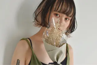 ショート カラー ヘアアレンジ 美髪矯正 韓国レイヤーのヘアスタイル