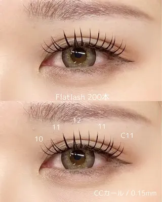 マツエク・マツパ waka eyelashのマツエク・マツパデザイン