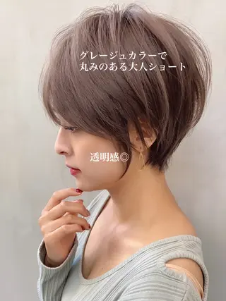 ショート カラー ボブ/レイヤーカット 縮毛矯正/コウキ新宿のヘアスタイル