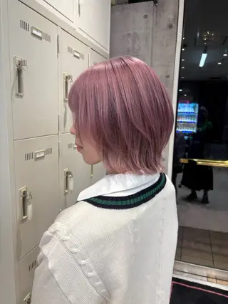 ショート カラー ハイトーン/レイヤー 🦋🥀Shuriのヘアスタイル