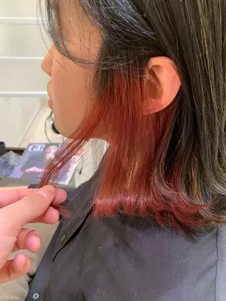 ロング カラー ハイトーン/ デザインカラー/カナのヘアスタイル