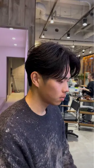 メンズ 中津No.1髪質改善 店長✨透ける暗髪のヘアスタイル