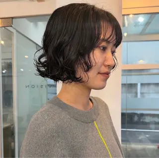 パーマ かがやしづ ⭐️ベージュのヘアスタイル