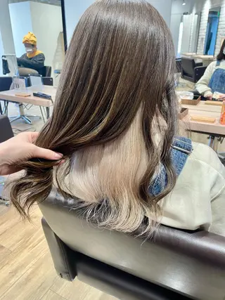ロング 前田 菜奈子のヘアスタイル