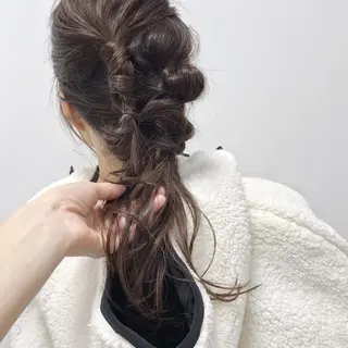ロング カラー ヘアアレンジ ショート特化 /天神大名/ハルナのヘアスタイル