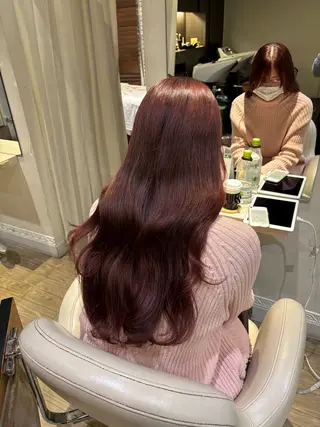ロング カラー しんかい はるかのヘアスタイル