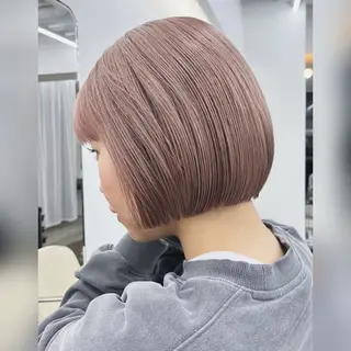 ショート カラー ムード造るハイトーン ケアブリーチ/ユウキのヘアスタイル