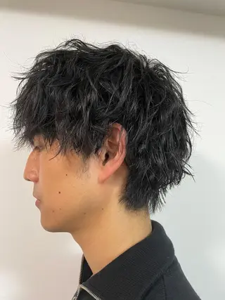 ショート パーマ メンズ 🌙19時以降通える メンズ専門 コーダイのヘアスタイル