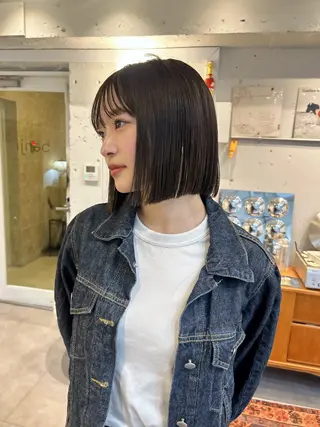 ミディアム 綺星 ハイトーン/デザインのヘアスタイル