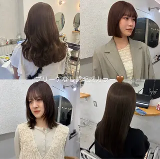 ロング リン🔔ボブ cut ヘーゼルカラー🤎のヘアスタイル