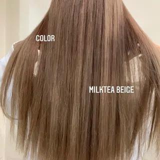 ロング カラー エクステ🩵ブリーチ 韓国ヘア🩵KAEのヘアスタイル