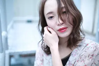 セミロング カラー パーマ ヘアアレンジ メンズ キッズ ネイル マツエク・マツパ premier modelsのヘアスタイル