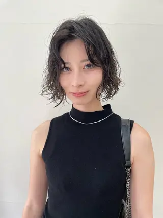 ミディアム カラー パーマ ヘアアレンジ メンズ tatsumi/ボブ ウルフ/レイヤーのヘアスタイル