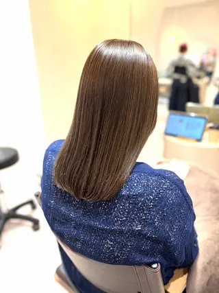 ロング カラー 菅原 渚のヘアスタイル