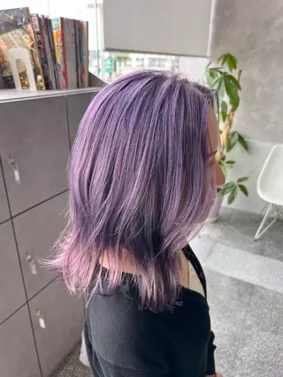 ミディアム カラー Oops旧TABOO 早野太郎のヘアスタイル