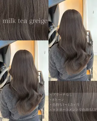 ロング カラー パーマ ヘアアレンジ 中顔面短縮レイヤー /コウヘイのヘアスタイル