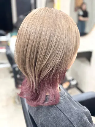 ミディアム 垢抜け🪄透明感✨ ブリーチ特化のヘアスタイル