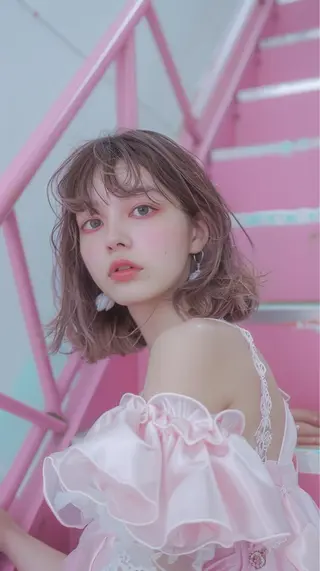ミディアム 池袋/カラー特化🎨 ロング料金なし🩵のヘアスタイル