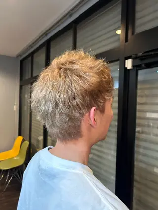 ショート カラー メンズパーマ募集中/ 栄/大場和哉のヘアスタイル