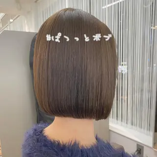 ショート カラー キッズ ネイル マツエク・マツパ ボブ×縮毛矯正👑 心斎橋/高城涼也のヘアスタイル