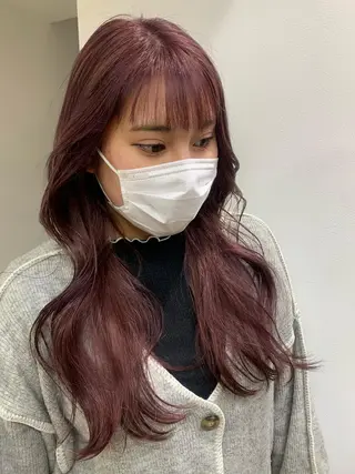 ロング カラー ヘアアレンジ 🐝岡本 柚葉🐝のヘアスタイル