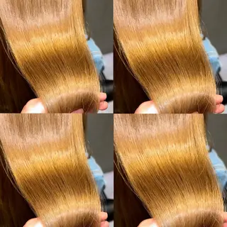 セミロング カラー ブリーチなし透明感 カラー🤍ྀིきららのヘアスタイル