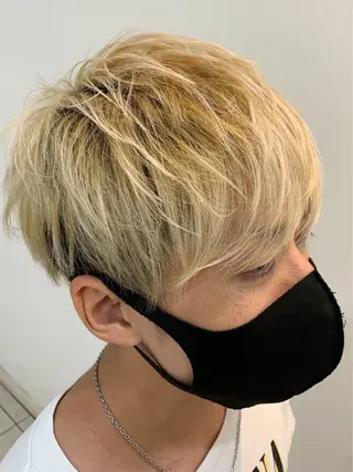 ショート ツイスパ/シャドウ 新井のヘアスタイル