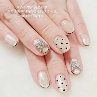 ネイル 手描きｱｰﾄ&推し活 🌟Wisteriaのネイルデザイン