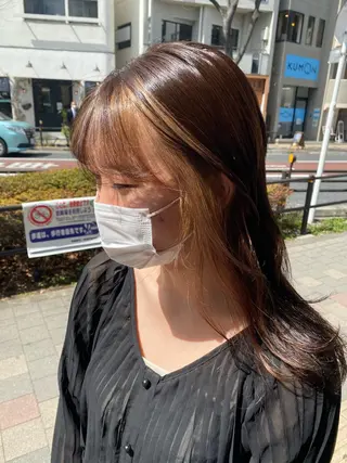 ロング カラー ヘアアレンジ TSUNA 🌙 Lim 五反田のマツエク・マツパデザイン