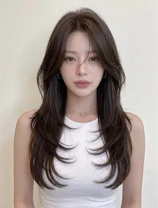 ロング 水落 悠理のヘアスタイル
