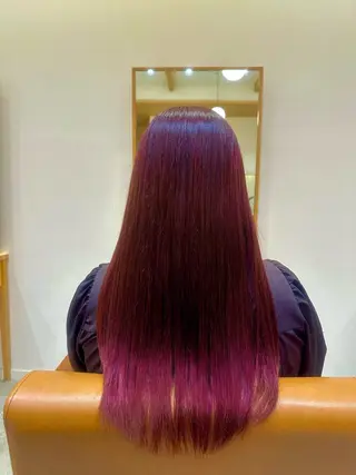 セミロング カラー 出口 凜乃介のヘアスタイル
